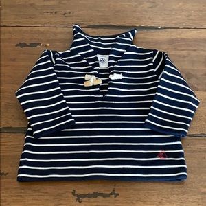 Petit Bateau pull over cardigan
